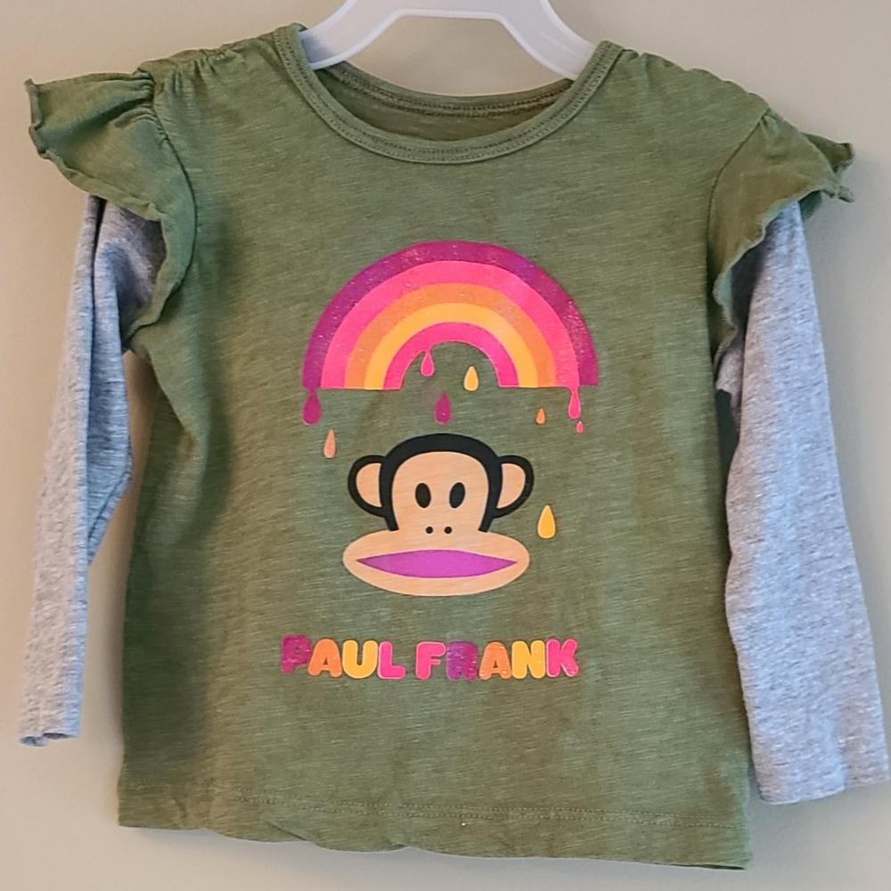 Paul Frank Green long sleeved tee shirt